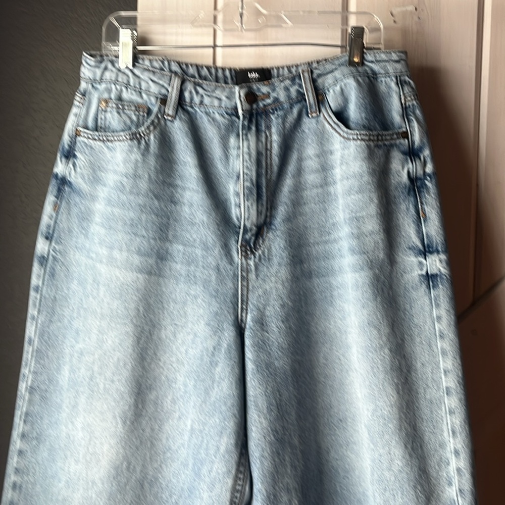 Dressed in LALA Light Blue Wide-Leg Jeans - Picture 2 of 10